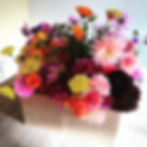 Home grown dahlias and calendula