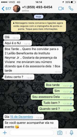 Neymar é vítima de falsos perfis no WhatsApp e alerta sobre golpe