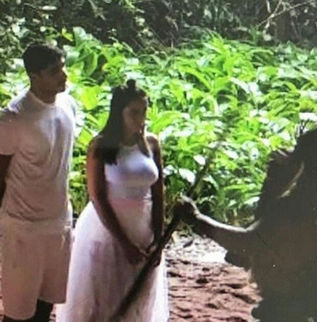 Colunista revela foto do que seria a cerimônia de casamento de Anitta na Amazônia