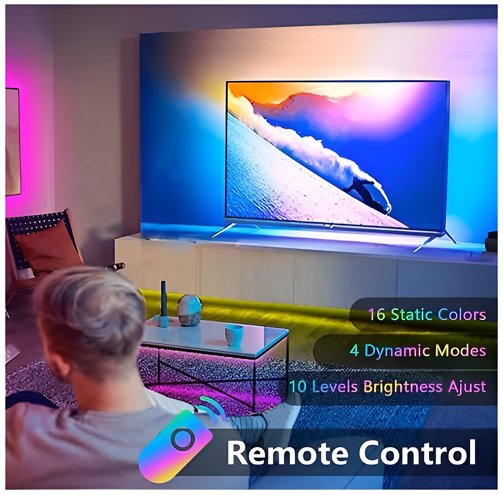 Miniatura: 5m Rig RGB LED Tape with Source and Double-Sided Control-Neverdie Store