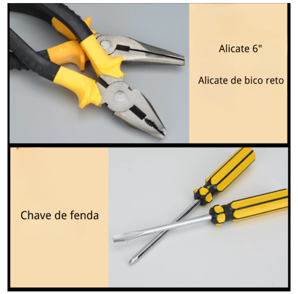 Miniatura: 27 Pieces Tool Game Kit With Case Allen Keys Full Hammer Pliers-Neverdie Store