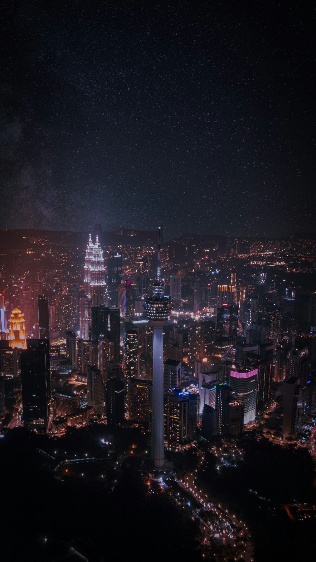 Kuala Lumpur skyline at night