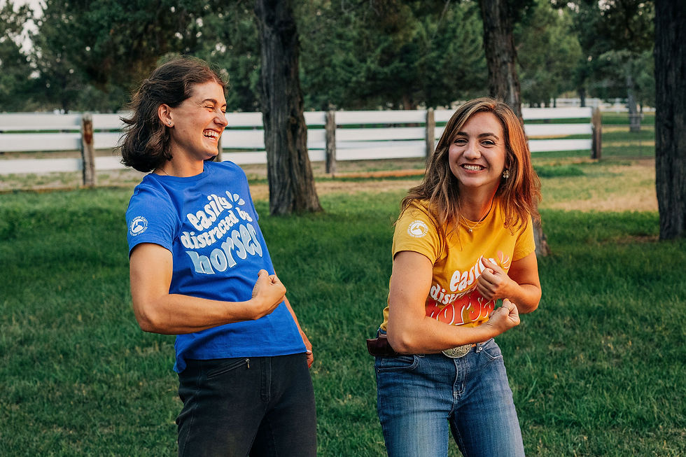 Thumbnail: Sapphire Blue - Easily Distracted By Horses T -Shirt