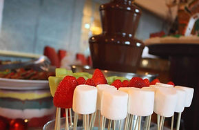 Chocolate-fountain-and-marshmallows