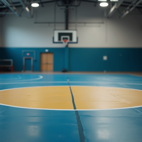 Center of Basketball court