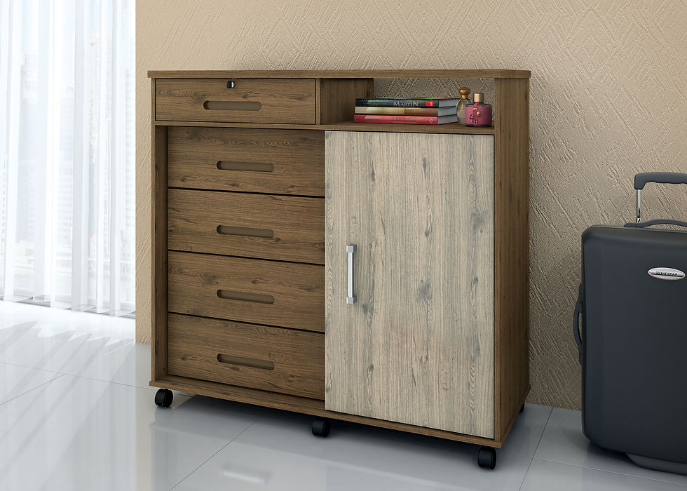 Miniatura: Cômoda Bela 05 Gavetas - Valdemóveis