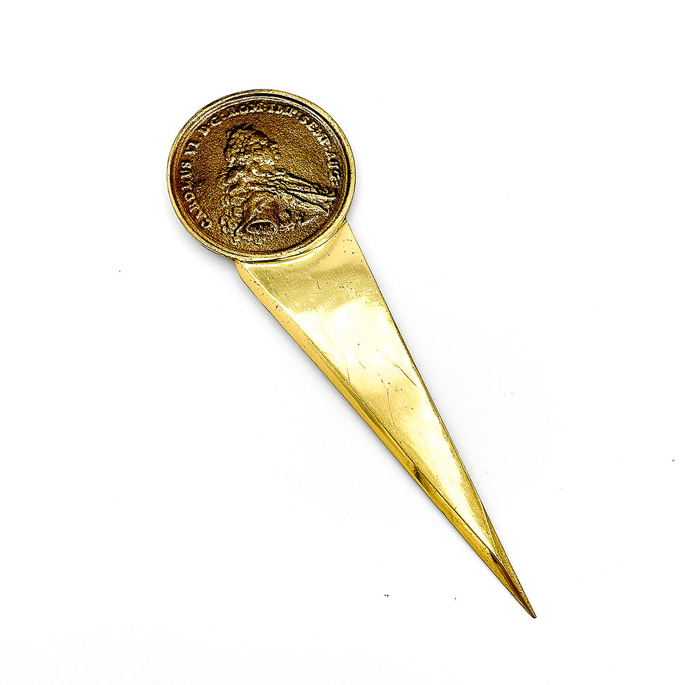 Thumbnail: Vintage Carl Auböck Brass Coin Letter Opener