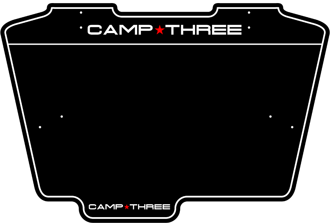 C3 BMX Number Plate Black