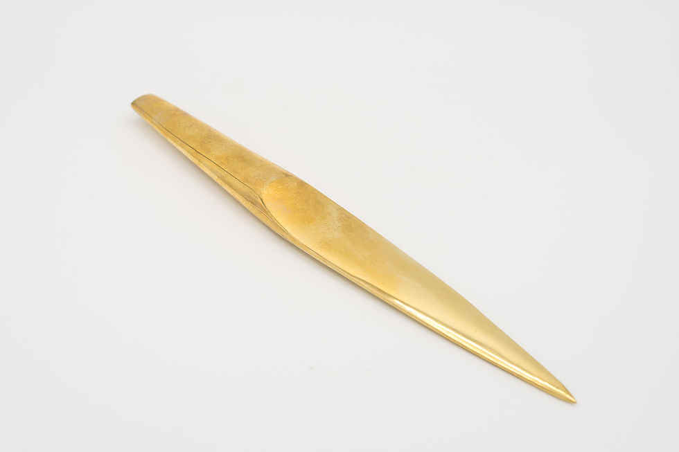 Thumbnail: CARL AUBOCK POLISHED BRASS LETTER OPENER #4233
