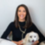 sarah, trauma informed coach and dog, frankie