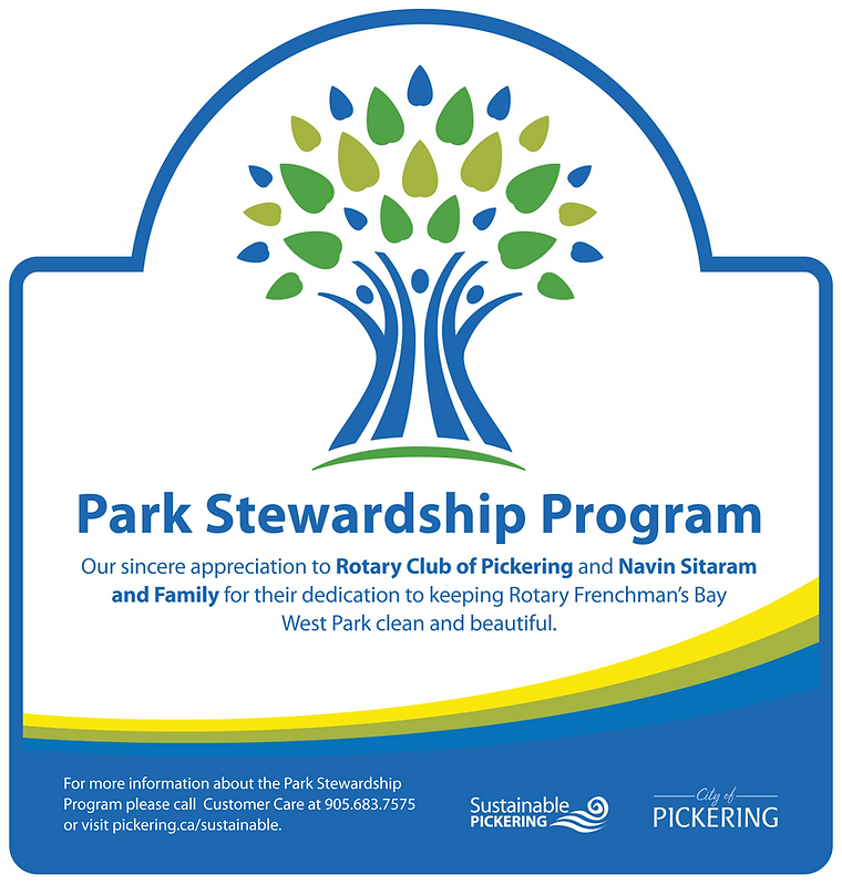 Park Stewrdship Program Signage