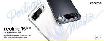 realme dévoile le 16 5G, le C100 et une fonction Antivol sur realme UI 7.0