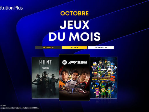 Les jeux PS Plus du mois d'octobre 2026