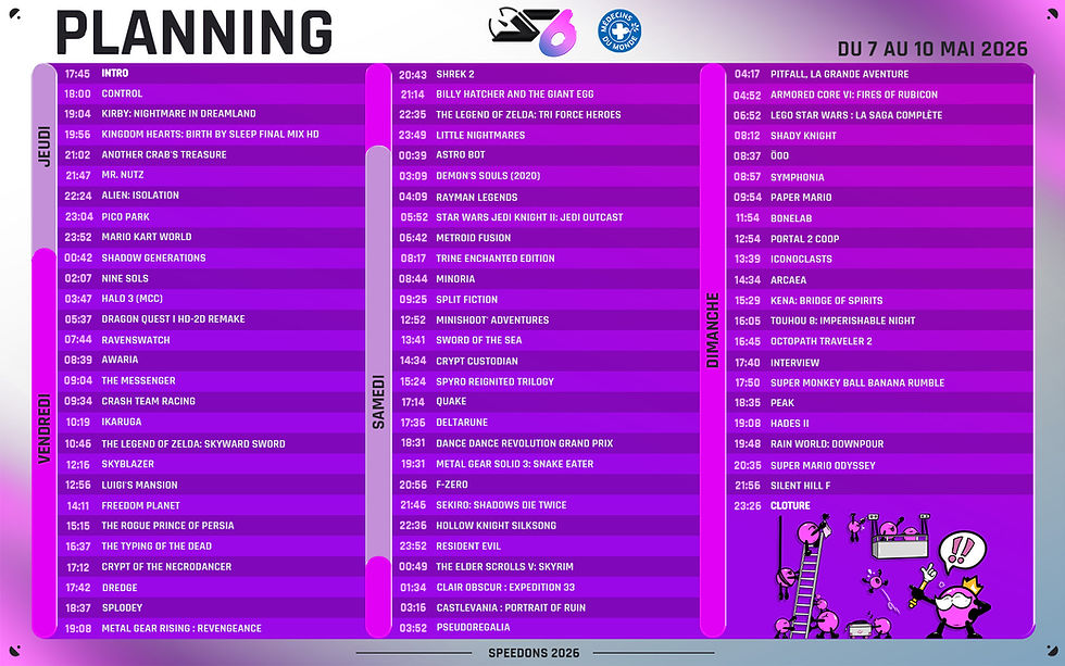 SpeeDons 2026 dévoile son programme