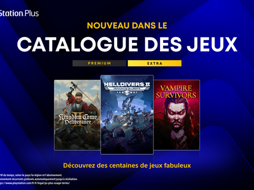 PlayStation dévoile la liste des jeux du PlayStation Plus Extra et Premium d'août