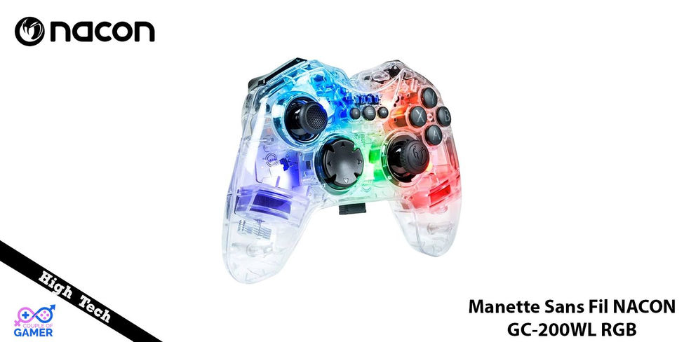 Test High Tech Manette Sans Fil NACON GC-200WL RGB