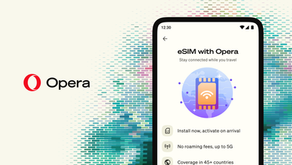 Opera intègre une eSIM à son navigateur Android, avec 3 Go gratuits pour voyager à l'étranger