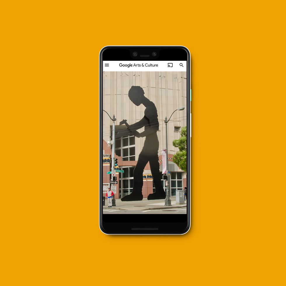 Google Arts and Culture Art Discovery Mockup