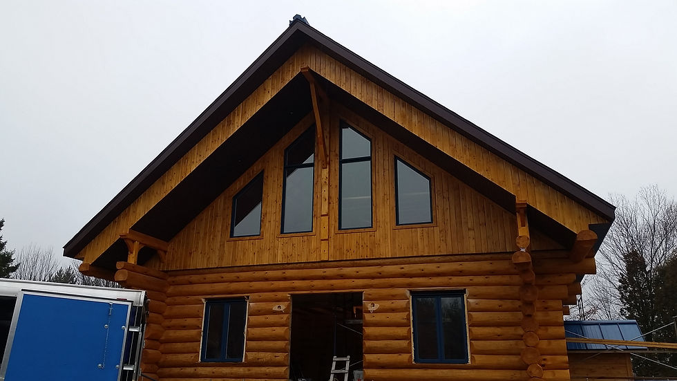 chalet en bois rond 2