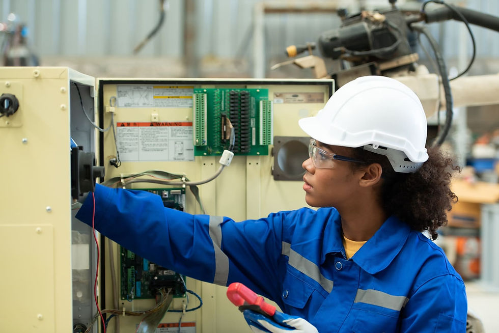Technician performing advanced repair and maintenance on industrial rotating equipment at Sulzer service center.