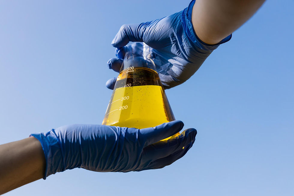comparing product purity between conventional and Sulzer-enhanced mixing chemical processes