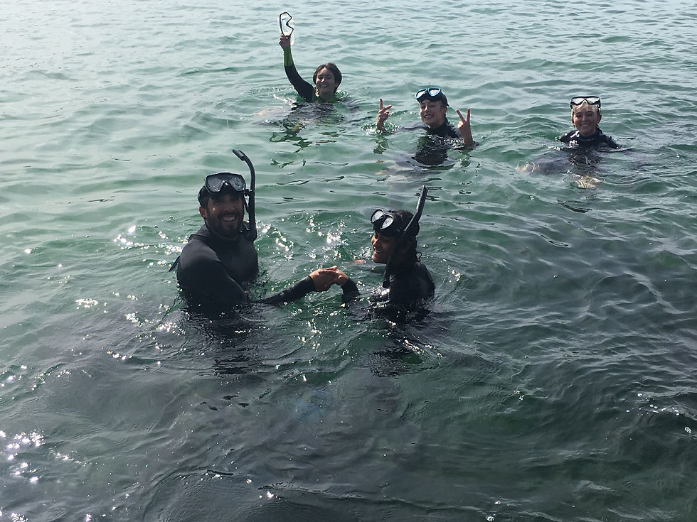 Snorkling for the first time