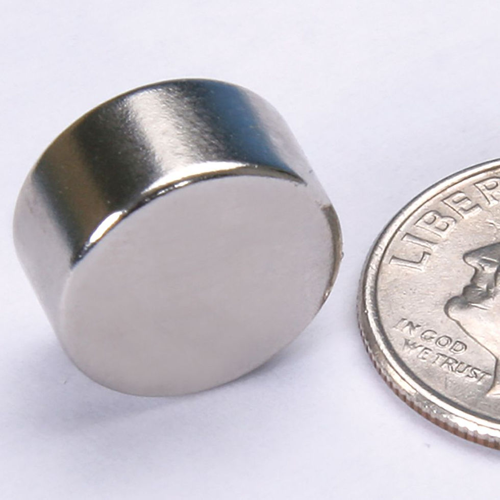 Round Neodymium Magnet, 1/2 x 1/4"