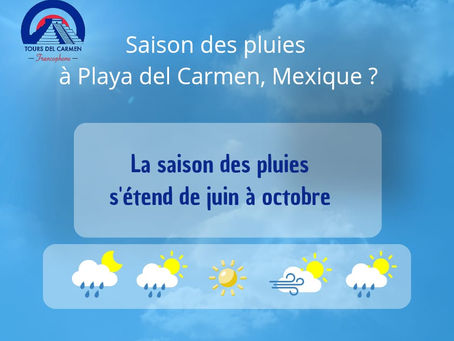 🌧️🌴 Saison des pluies à Playa del Carmen 🇲🇽