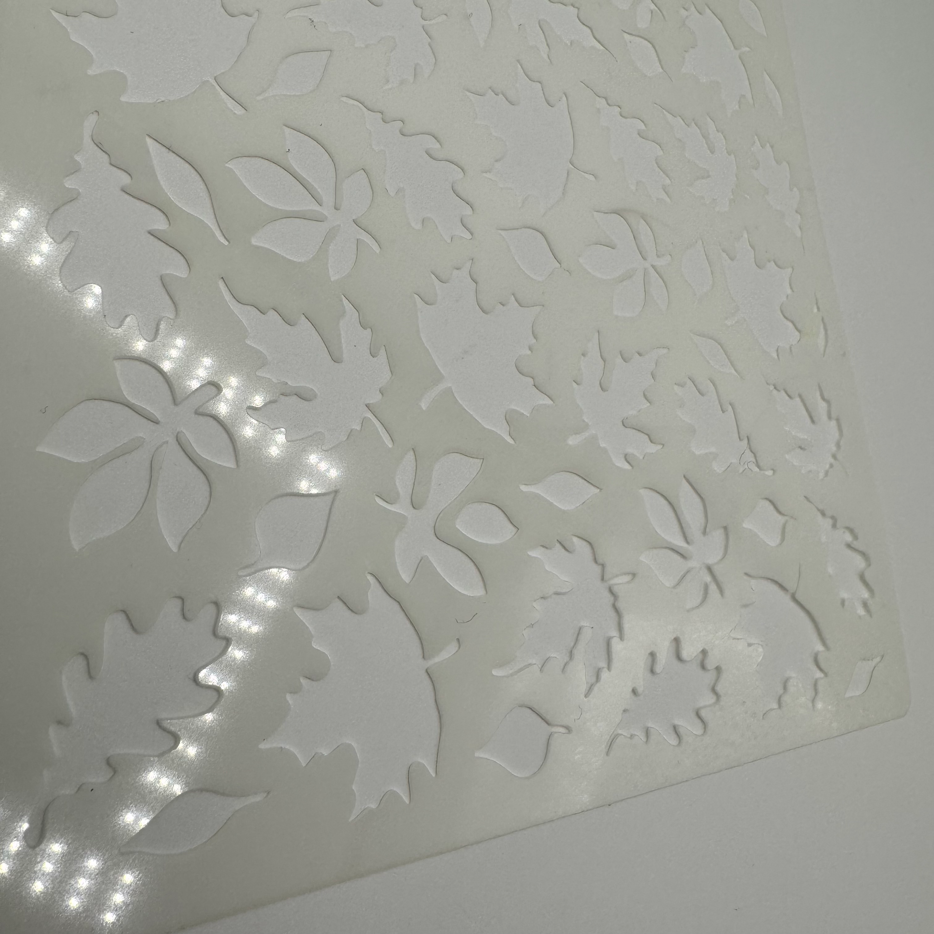 6x6inch leaves stencils 