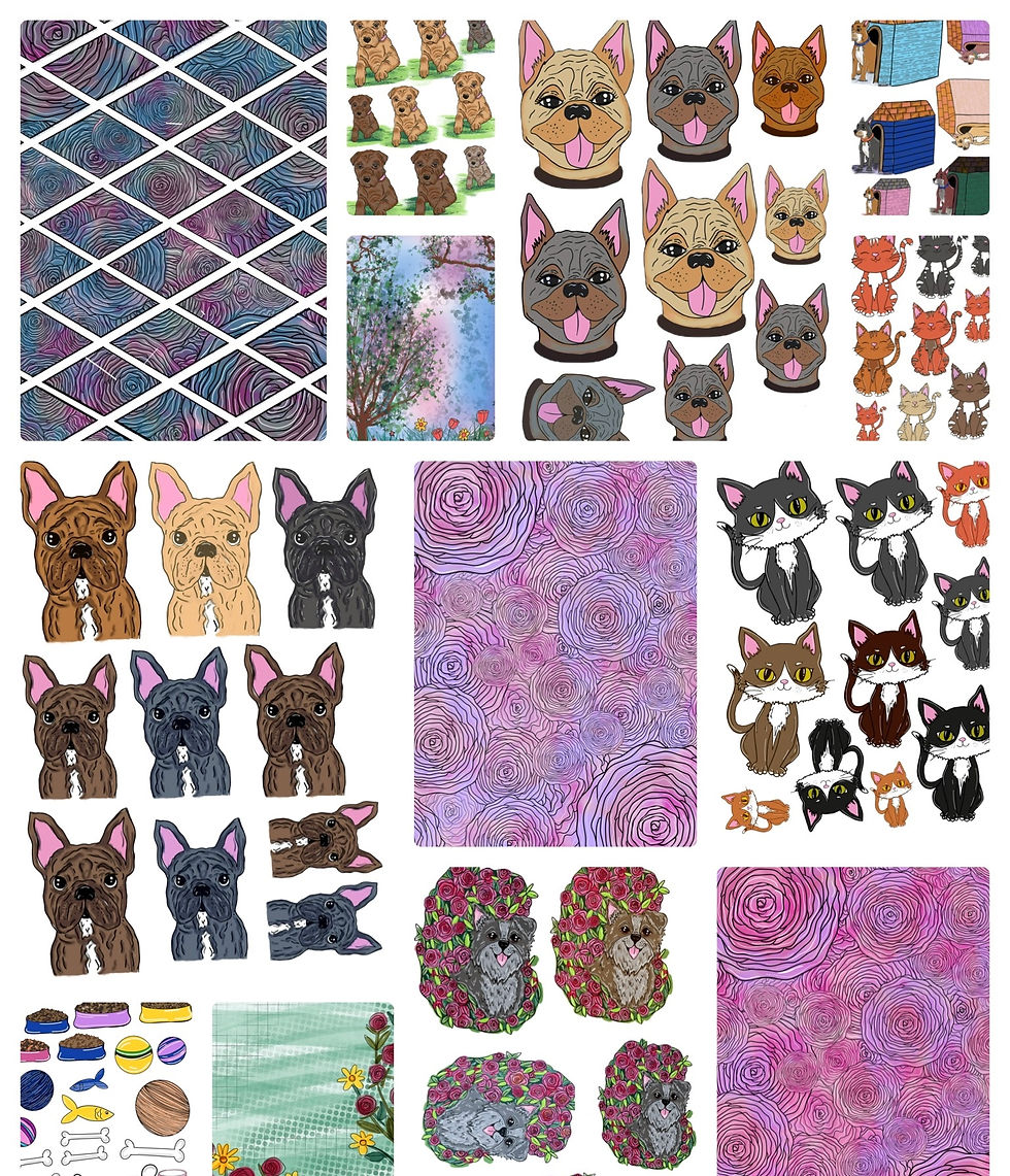 Fur babies create kit x26 sheets