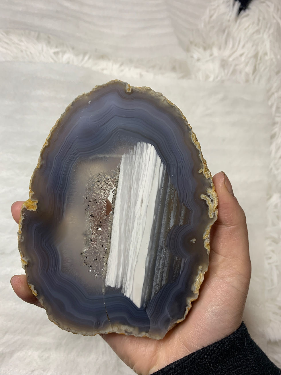 Thumbnail: Druzy agate slab