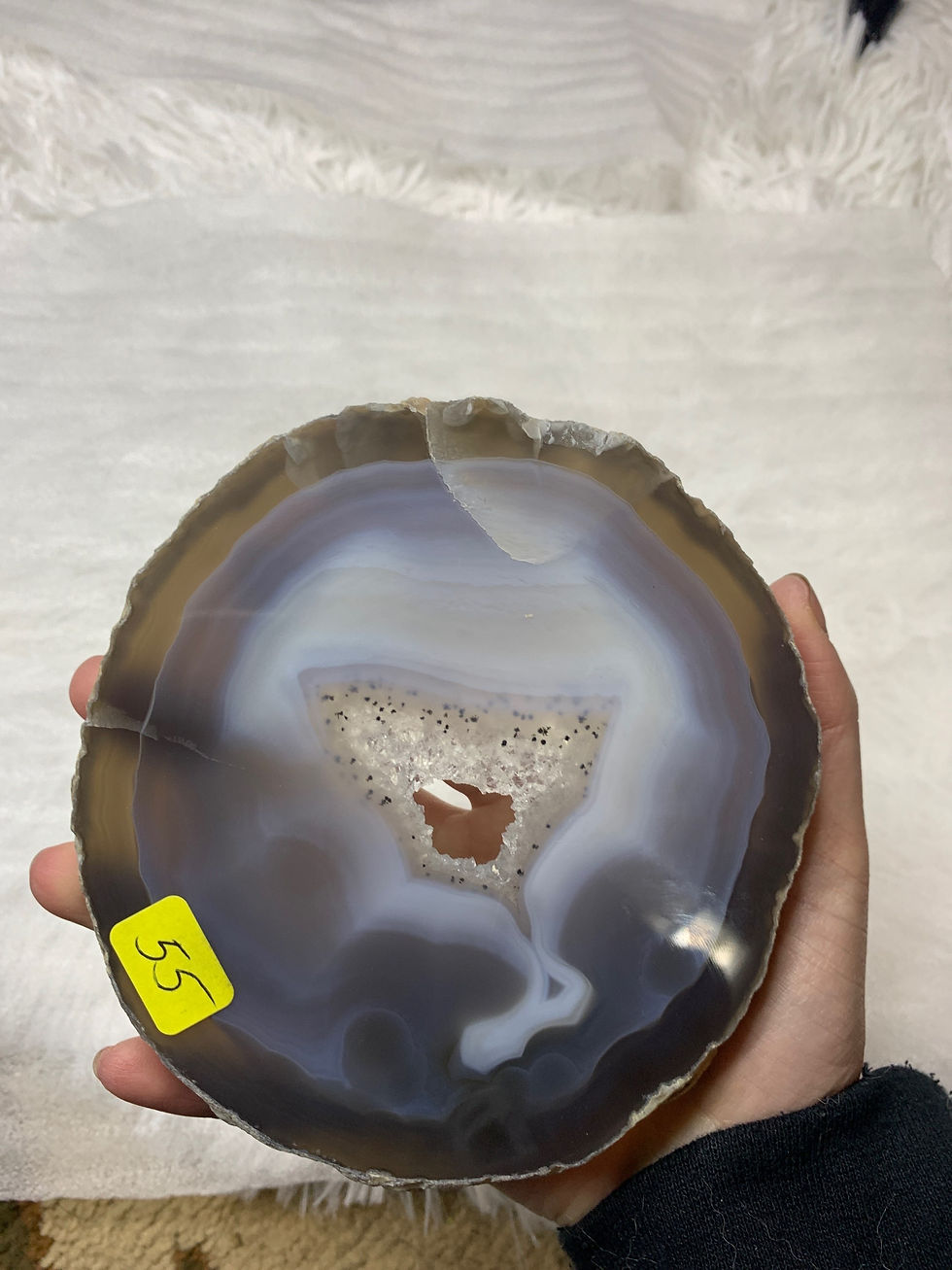 Thumbnail: Druzy agate slab