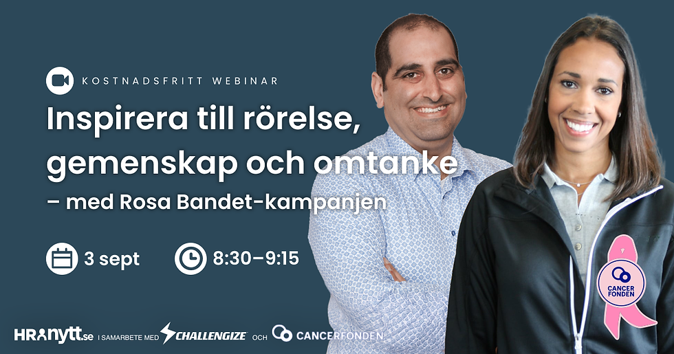 Challengize och Cancerfonden bjuder in till webinar om Rosa Bandet