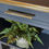 Thumbnail: Navy and Gold Leaf Tables - Pair