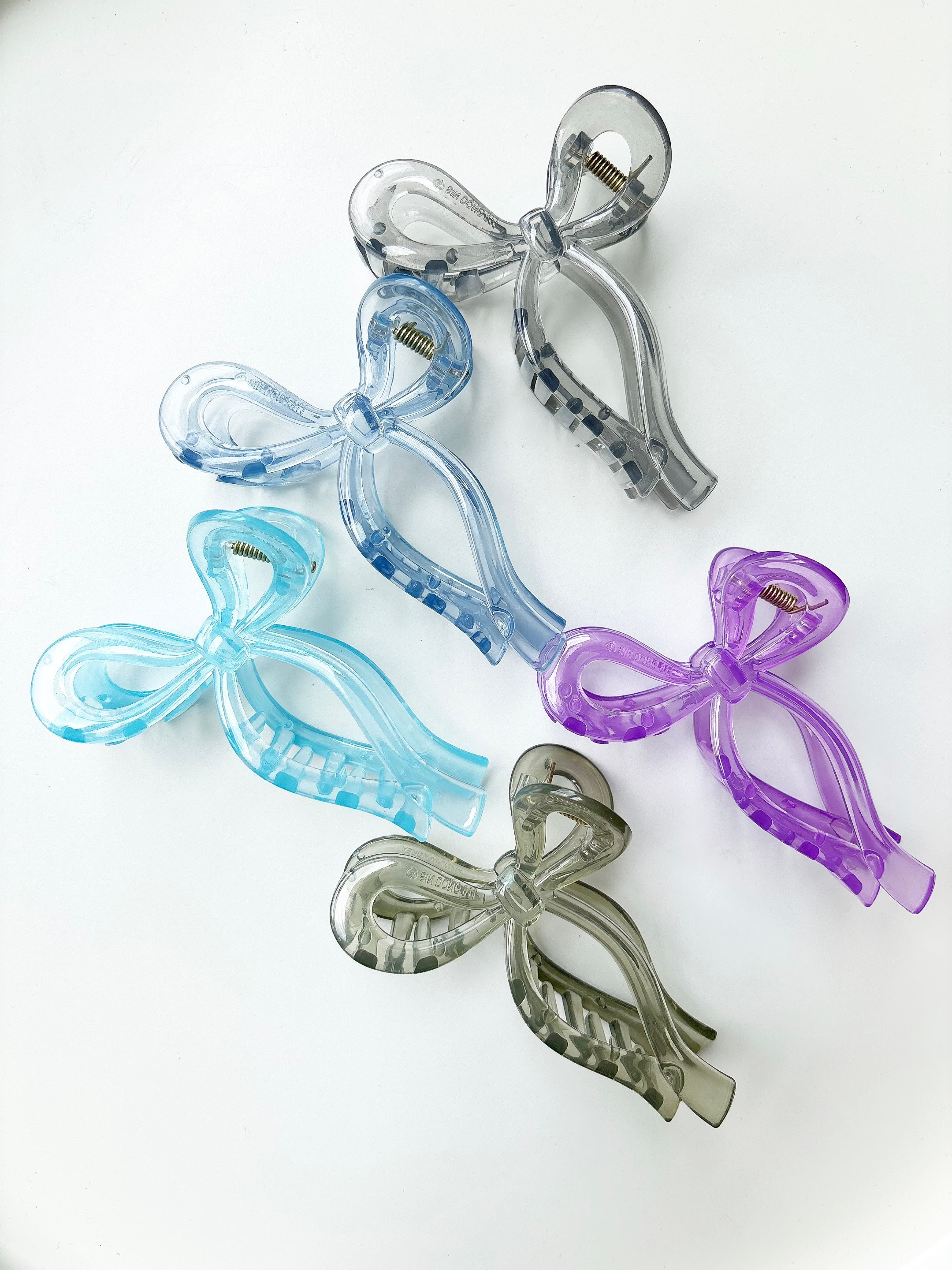 Glossy Ribbon Design Claw Clip (10 colors)