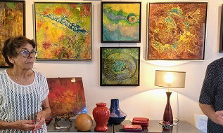 La céramiste Yolande MICHELON in situ