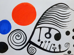 « Untitled » gouache et encre sur papier (1964) ©Alexander CALDER © Foundation Calder - New York