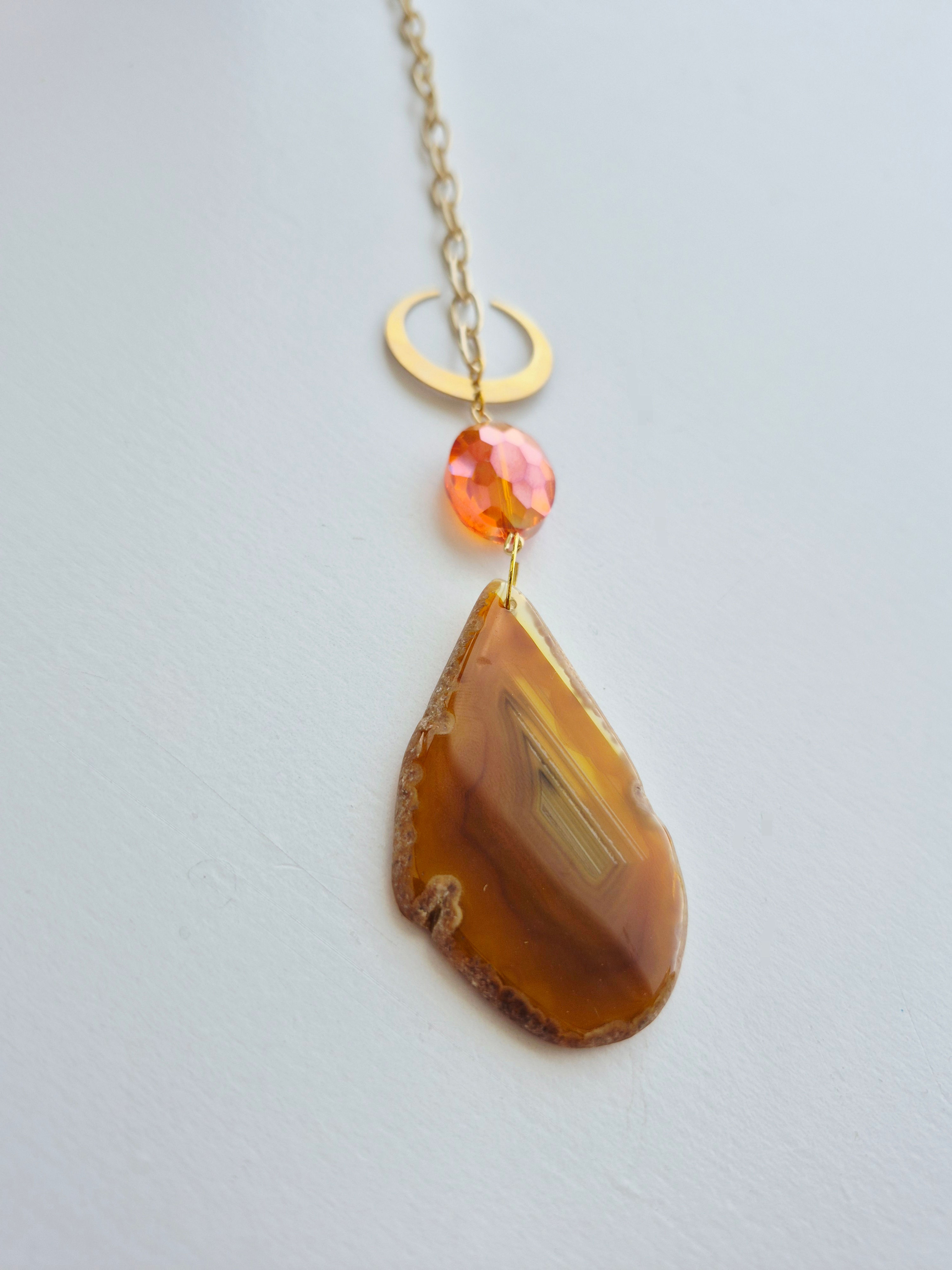 Orange Agate Suncatcher