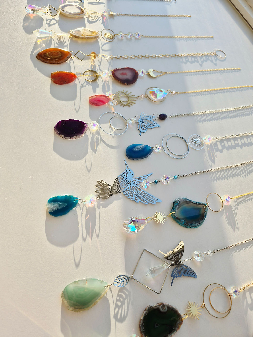 Thumbnail: Sage Agate with Butterfly Suncatcher