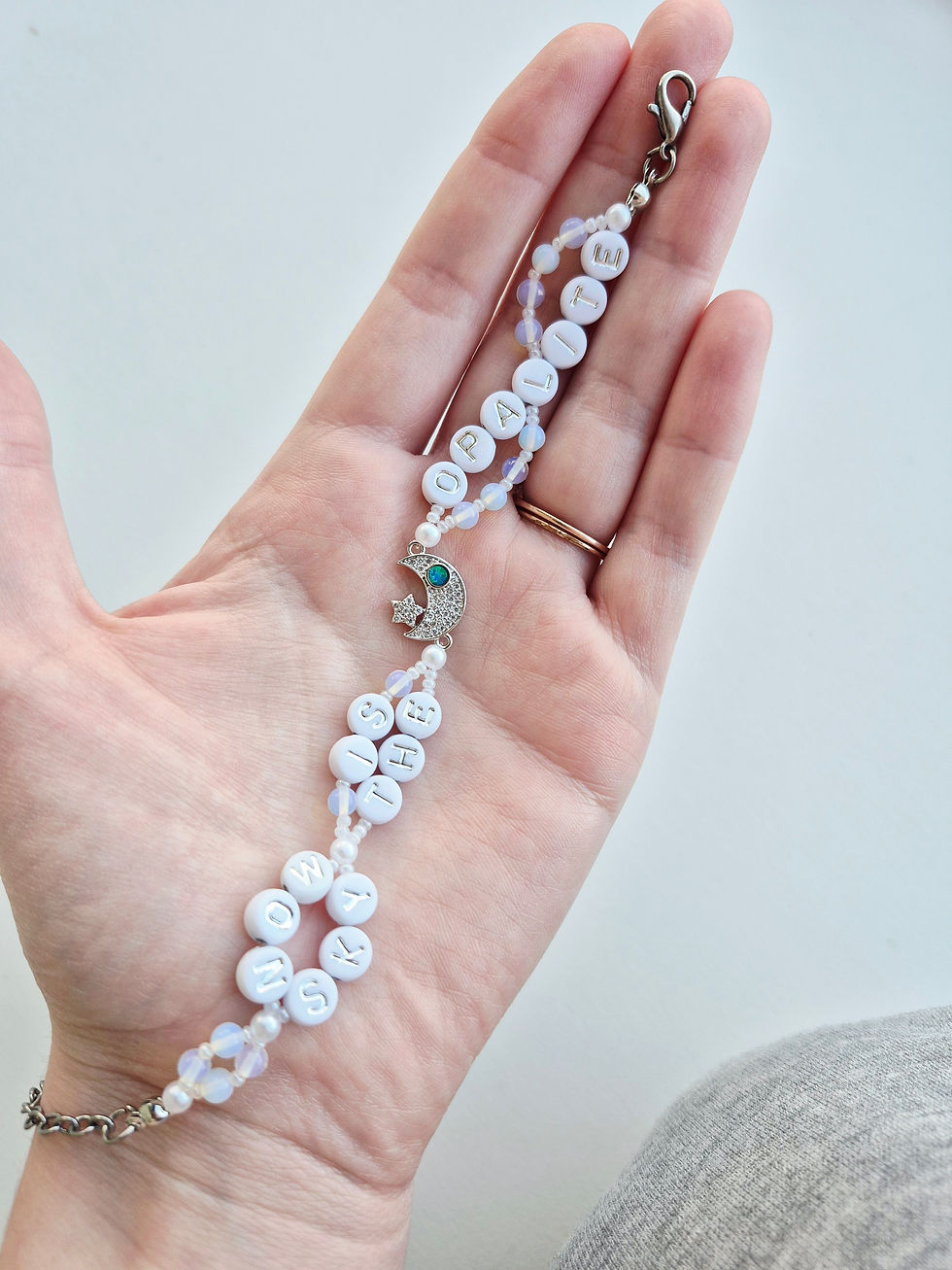 Thumbnail: Now the Sky is Opalite Friendship Bracelet