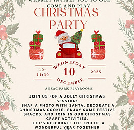 Early Childgood Program Christmas Party Flyer