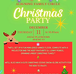 Aligning Family Circle Christmas Party Flyer