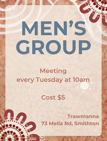 Meeting every Tuesday at 10am Trawmanna 73 Mella Rd, Smithton.png