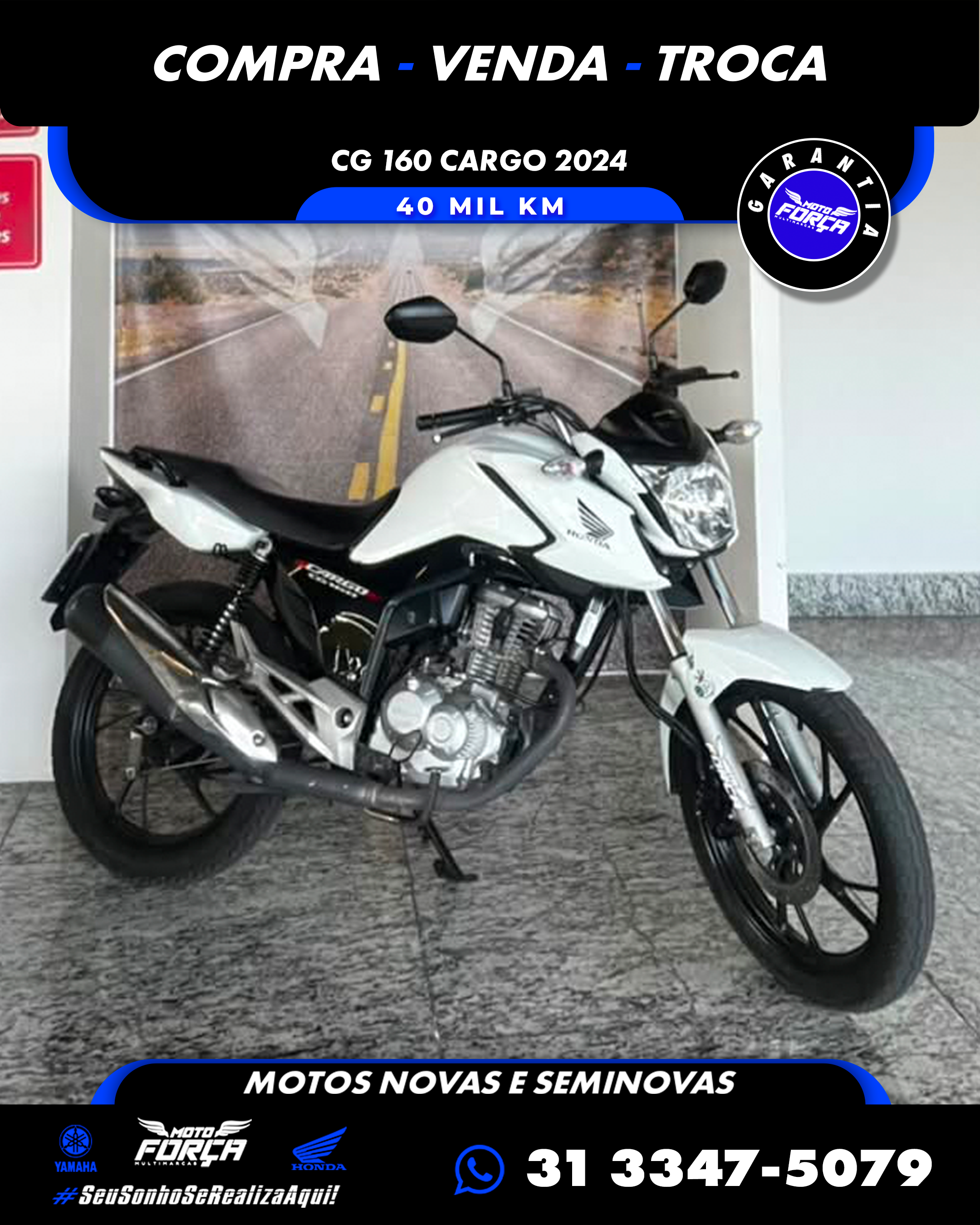 ✅ Fan Cargo 160 CBS. ✅ Ano 2024.