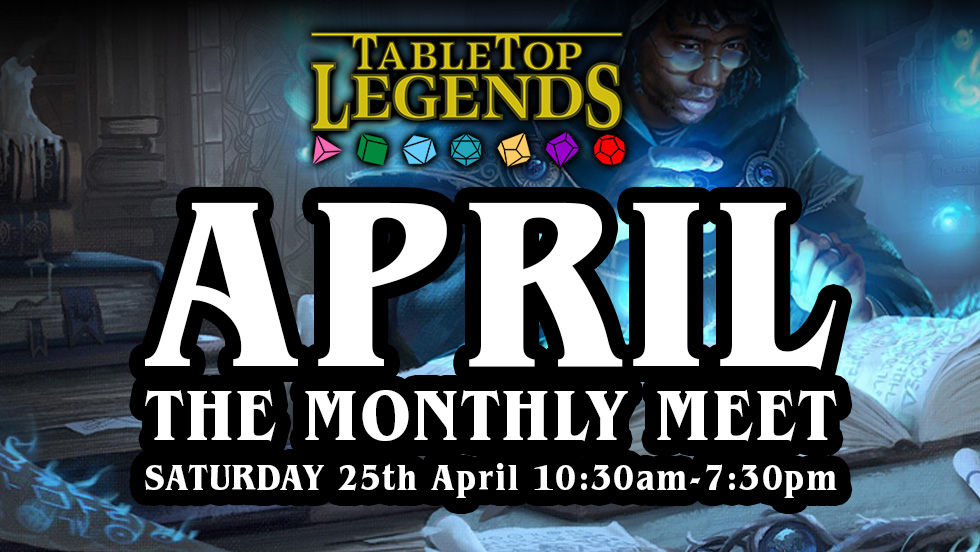 The Monthly Meet:  Saturday 25th April 2026