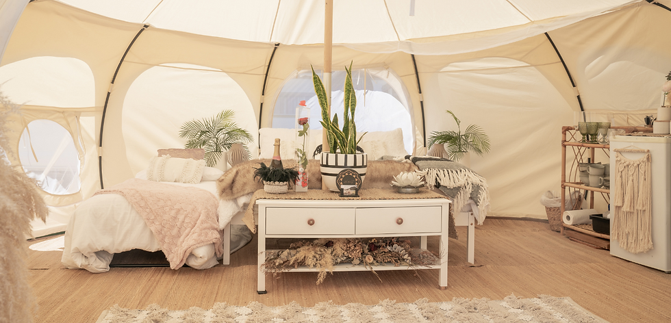 Glamping, nature with all comforts