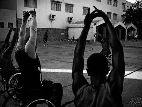 Basketball players on wheelchairs, Senegal