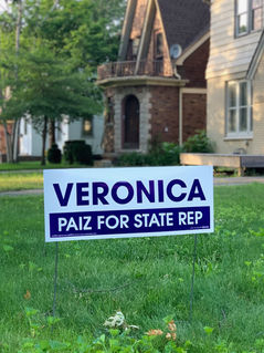 Longtime friend in East English Village planted my campaign sign in his front yard.