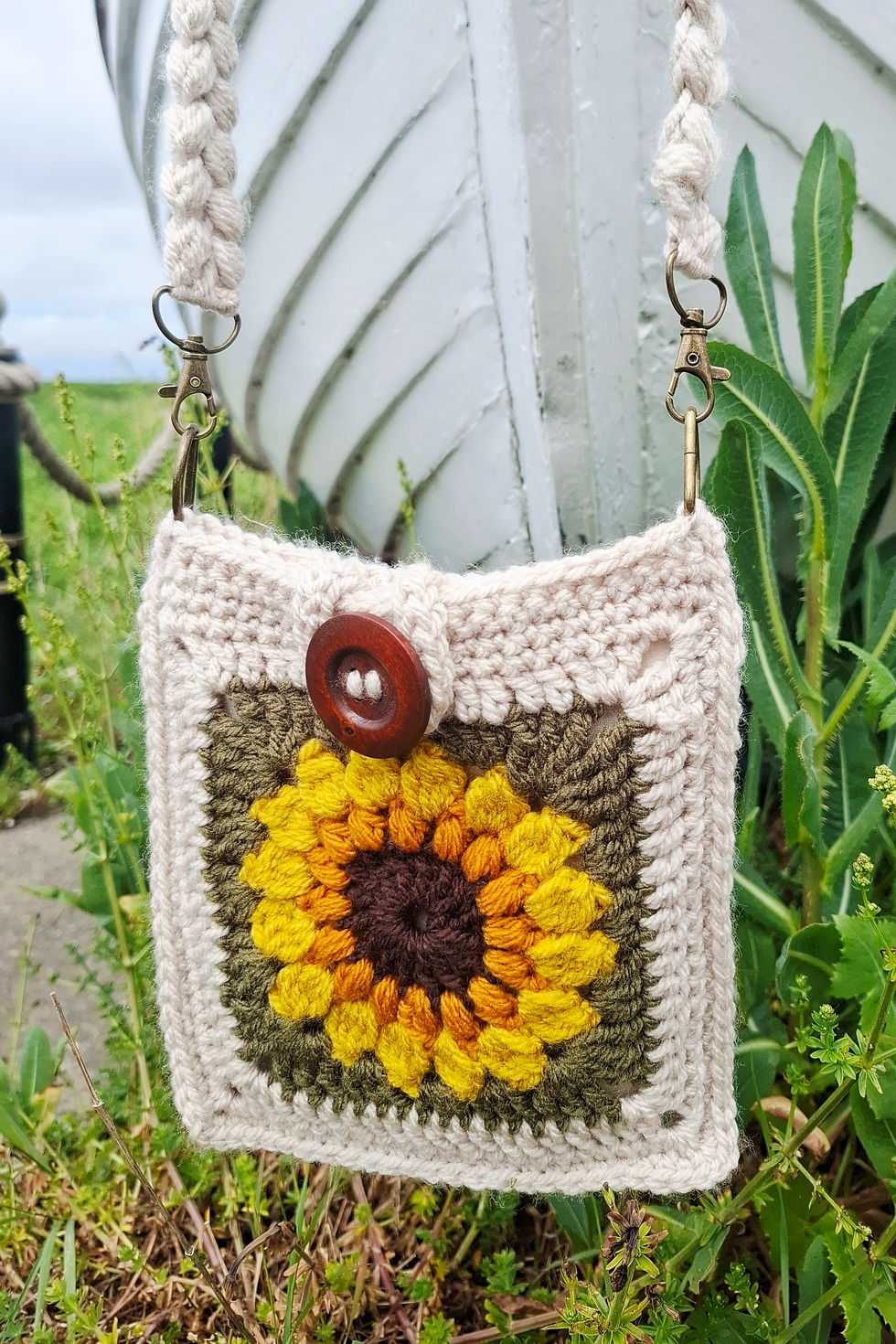 Thumbnail: Sunflower Crossbody Bag Crochet Kit