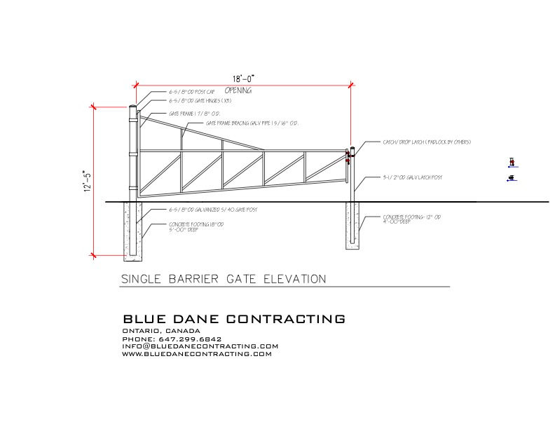 BARRIER GATE_18ft open_Mt Zion Apostolic Church_10AUG17
